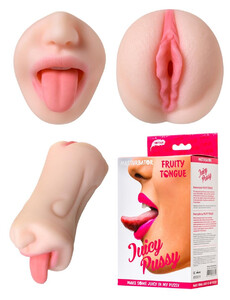 USTA JĘZYK DO LODA MASTURBATOR Z WAGINĄ FRUITY TONGUE 616840