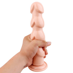 DUŻY ŻELOWY KOREK ANALNY 4 GRZBIETY DILDO XL 687953