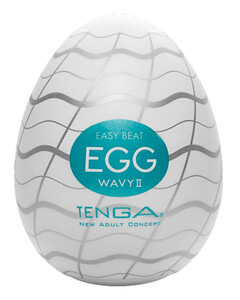 Żelowy masturbator w kształcie jajka z wypustkami TENGA EGG WAVY II 556481