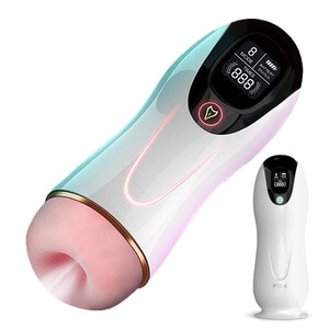 Seks Oralny Masturbator z Wibracjami i Wypustkami FOX M30 511408