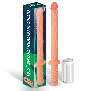 MIECZ DEMOKLESA Z PENISEM RĘKOJEŚĆ KOREK DILDO BLADE 2W1 799642