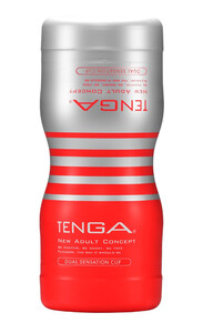 Tenga Dual Feel Cup Żelowy Masturbator Dwa otwory 972470