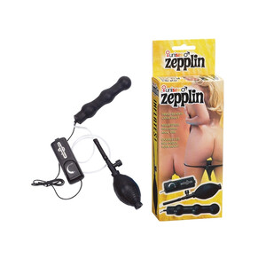 Dmuchany wibrator analny z kulkami ZEPPLIN 114939