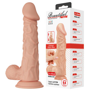 SEX DILDO SZTUCZNY PENIS CZŁONEK PRZYSSAWKA JĄDRA 9.4" 327090