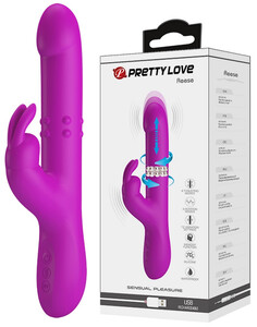 Wibrator rotacyjno-posuwisty Królik REESE PURPLE 333909