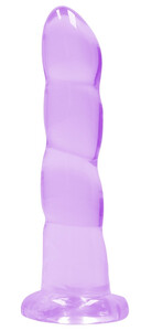 ŻELOWE DILDO ANALNE Z PRZYSSAWKĄ PURPLE 17 CM 580523