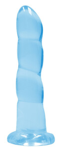 ŻELOWE DILDO ANALNE Z PRZYSSAWKĄ 17 CM BLUE 580554