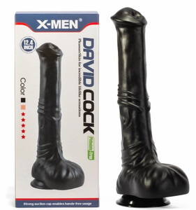 WIELKIE SZTUCZNE DILDO ANALNE Z PRZYSSAWKĄ X-MEN 12,4 INCH 516616