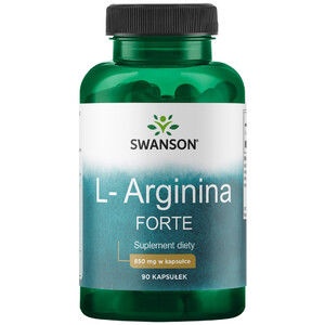 L-Arginina Forte Swanson 850 mg Maximum Strength Potencja Energia Siła 90 kaps. 117133