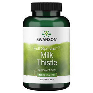 ZDROWA WĄTROBA SWANSON MILK THISTLE Detoks Ostropest plamisty 100 kaps. 019666