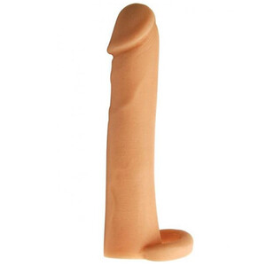 Realistyczna nakładka na penisa z uchwytem na jądra Cyberskin Cock Booster 1003024