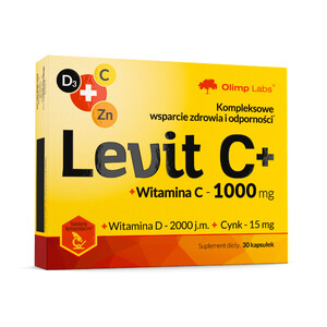 ODPORNOŚĆ WITAMINA-C Olimp Levit C+ 1000mg 30 kaps. 086533