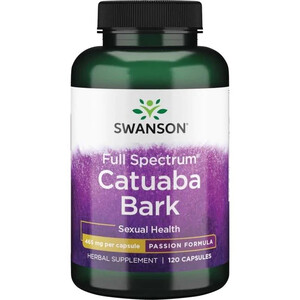 AFRODYZJAK WZROST LIBIDO SWANSON Catuaba Bark 120 kaps. 080154