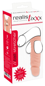 NAKŁADKA NA JĄDRA Z PENISEM DO SEKSU ANALNEGO Ball Stretcher 336203