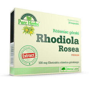 Olimp Rhodiola Rosea Różeniec górski STRES SEN POTENCJA 30 kaps. 072000