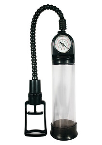 Pompka do powiększania penisa Toy Joy Pump Master Czarna MANOMETR 140791