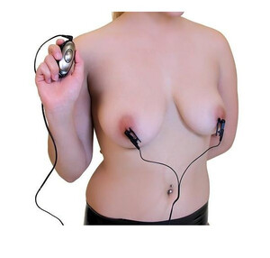 Elektryczne zaciski na sutki Fetish Shock Therapy Nipple Clamps PD3723-02