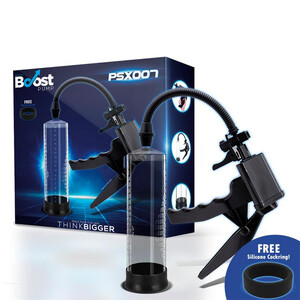 Mocna Pompka Do Penisa Rączka W Kształcie Pistoletu PSX007 + RING GRATIS 790823