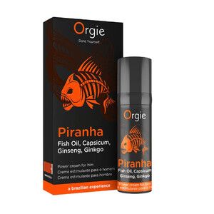 Mrowiąco-wibrujący krem do masażu penisa ORGIE PIRANHA 15 ml 388127