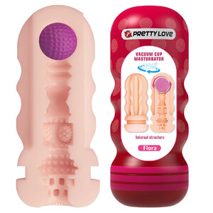 MASTURBATOR MĘSKI SENSORYCZNY SZTUCZNA POCHWA SSĄCA 3D FLORA 340426