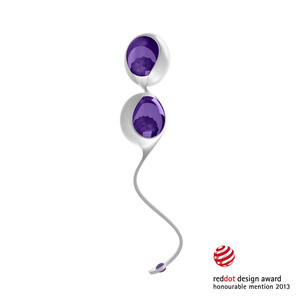 Silikonowe kulki gejszy OVO L1 LOVEBALLS PURPLE 999321