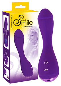 Elastyczny silikonowy wibrator do punktu-G Sweet Smile 10 funkcji 588830