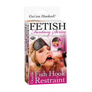 Haki do ust Fetish Double Fish Hook Szeroko rozwiera usta Maska Grartis PD2169-00