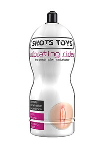 Wibrujący masturbator pochwa Shots Toys Vibrating Rider ŻEL GRATIS SHT077-3