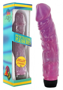 Gruby żelowy wibrator penis Penetrating Pleasures 250118