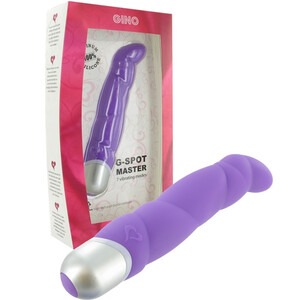 Silikonowy wibrator stymulujący punkt-G Gino Purple 7 funkcji E21306