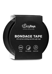 Taśma do krępowania ciała Black Bondage Tape Fetysz Rolka 20 m 527726