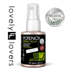 Potency Spray Płyn erekcyjny z argininą i żeń-szeniem Lovely Lovers 50 ml 650159