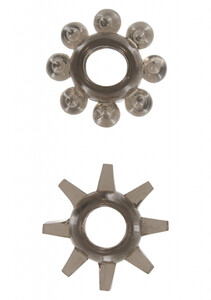 Dwa pierścienie erekcji Toy Joy Power Stretchy Rings Smoke 399281