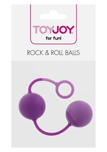 Klasyczne silikonowe kulki miłości gejszy ROCK and ROLL BALLS Purple 9084