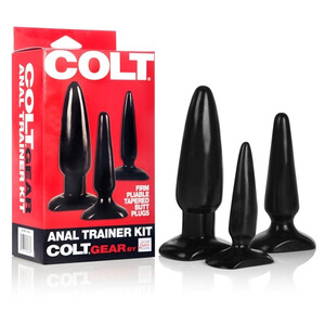 Trzy żelowe korki analne Colt Anal Trainer Kit SE-6871-03-3