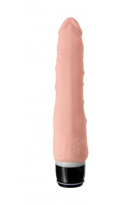 Smukły realistyczny wibrator do cipki i pupki Żylasty penis Slim Fit 7 funkcji silikon 004806