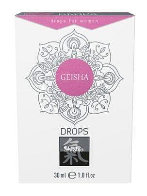 HISZPAŃSKA MUCHA DLA KOBIET GEISHA DROPS AFRODYZJAK DAMIANA 30 ML 005264