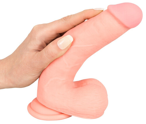 Naturalny penis medycznej jakości z silikonu 20 cm 540273