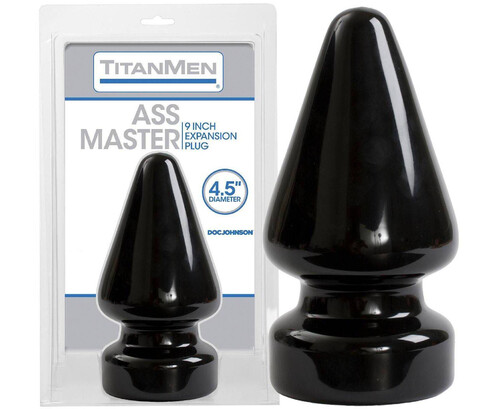 GIGANTYCZNY żelowy korek analny TitanMen Ass Master Stożek 3203-02-CD
