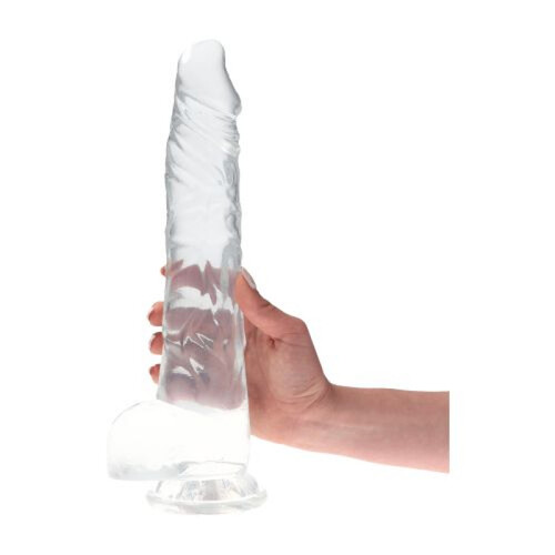 Duży Realistyczny Penis Żelowe Dildo z Jądrami Jelly 12,5" 010367