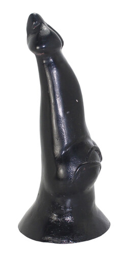 DUŻY CZARNY ŻELOWY PENIS DO TYŁKA PLUG DILDO GERMAN 072040