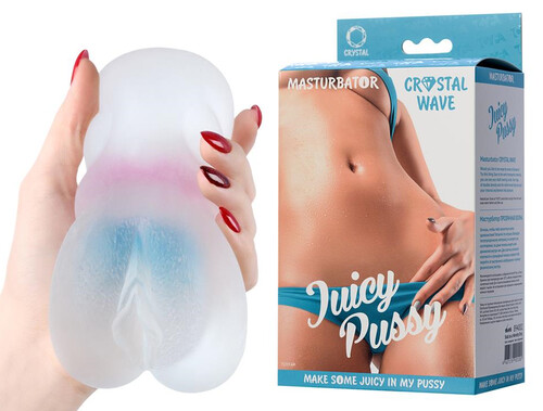 Żelowa Wagina Jak Galareta Cipka Masturbator CRYSTAL WAVE 894002