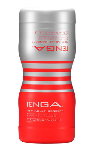 Tenga Dual Feel Cup Żelowy Masturbator Dwa otwory 972470