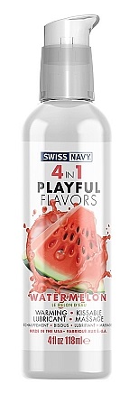 SMAKOWY ROZGRZEWAJĄCY ŻEL NAWILŻAJĄCY + DO MASAŻU 4W1 Watermelon 118 ml 007126