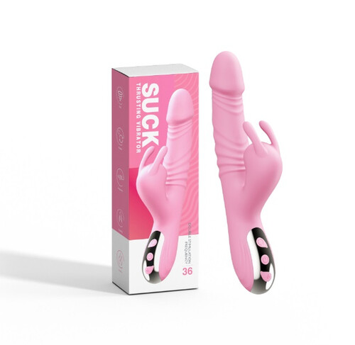 WIBRATOR POSUWISTY OBROTOWY Z SSANIEM 36 FUNKCJI + GRZANIE SUNNY 081579