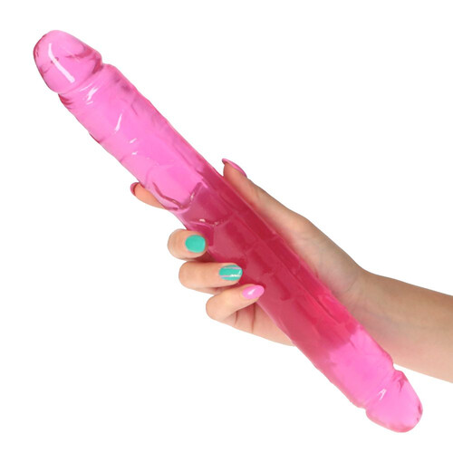 DILDO DWUSTRONNE ANALNE WAGINALNE RÓŻOWE 33 CM 733727