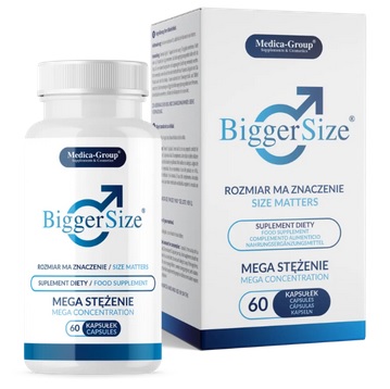 Bigger Size 60 kaps. Kapsułki na powiększenie i pogrubienie penisa 259026