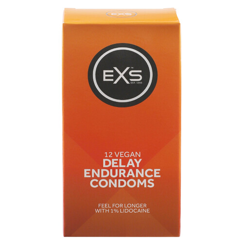 PREZERWATYWY OPÓŹNIAJĄCE WYTRYSK EXS DELAY ENDURANCE CONDOMS 12 szt. 102069