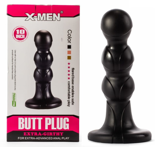 WIELKI KOREK ANALNY KULKOWY X-MEN 10 INCH 516210