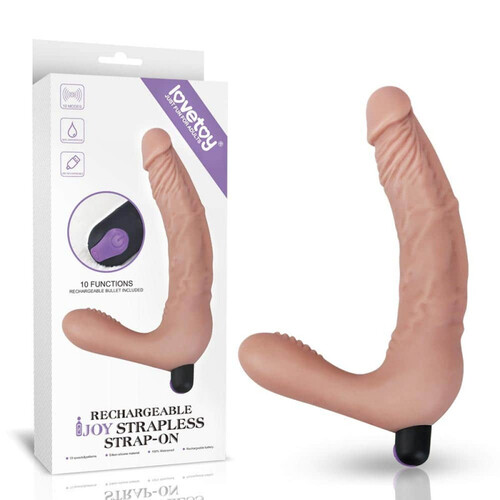 Podwójny Penis strap-on dopochwowy z wibracjami RC Dildo 907163